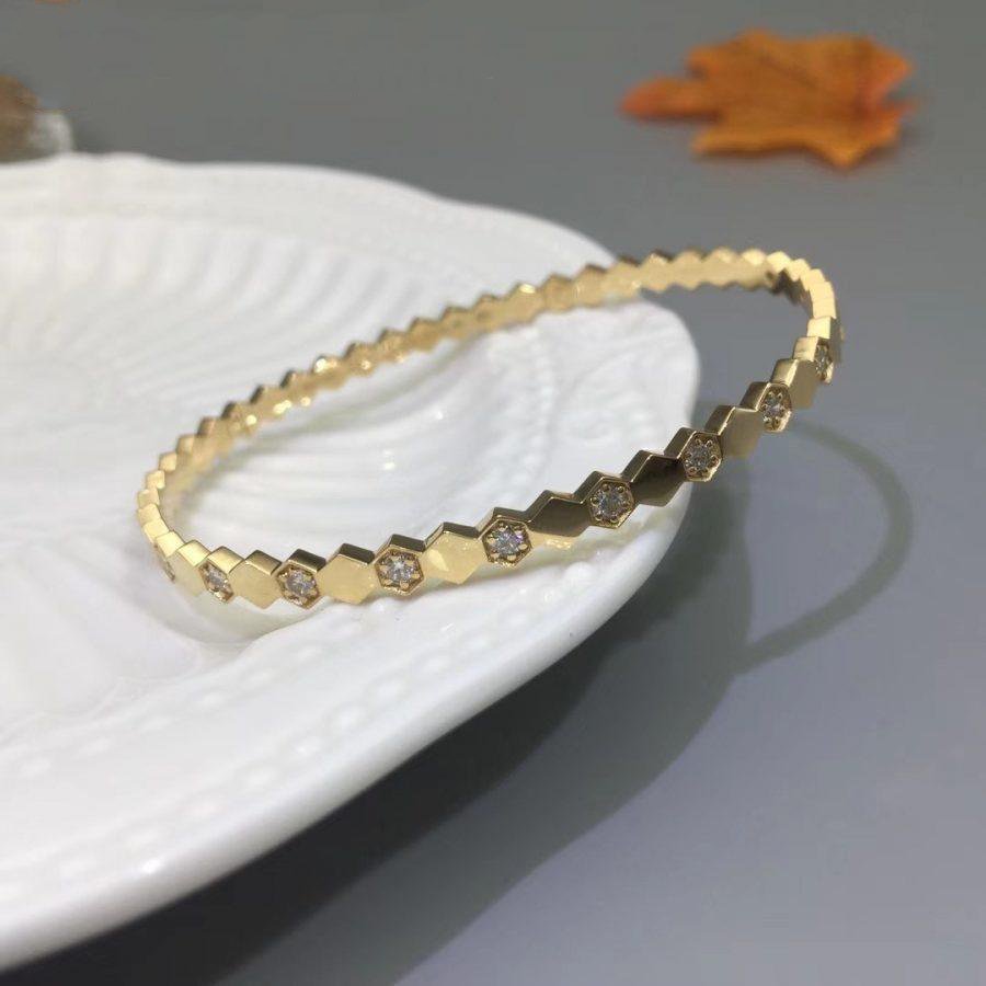 ¡®AuraJewelry¡¯BEE LOVE GOLD DIAMOND BRACELET