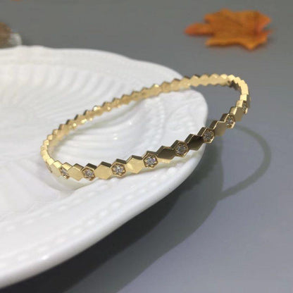 ¡®AuraJewelry¡¯BEE LOVE GOLD DIAMOND BRACELET