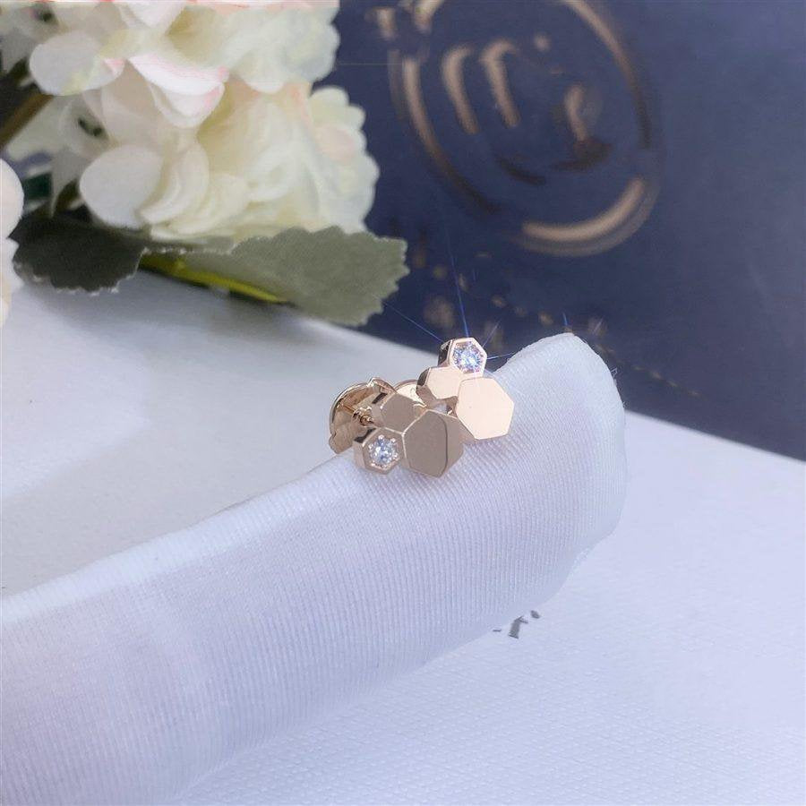 ¡®AuraJewelry¡¯BEE LOVE PINK GOLD DIAMOND EARRINGS