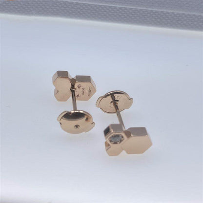 ¡®AuraJewelry¡¯BEE LOVE PINK GOLD DIAMOND EARRINGS