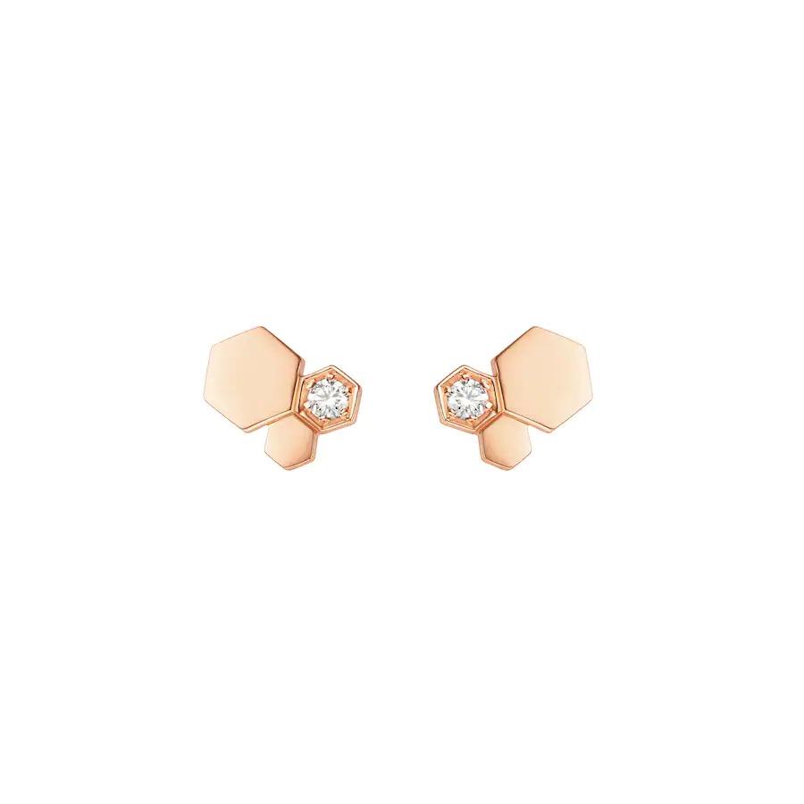 ¡®AuraJewelry¡¯BEE LOVE PINK GOLD DIAMOND EARRINGS