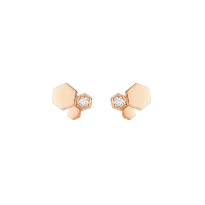 ¡®AuraJewelry¡¯BEE LOVE PINK GOLD DIAMOND EARRINGS