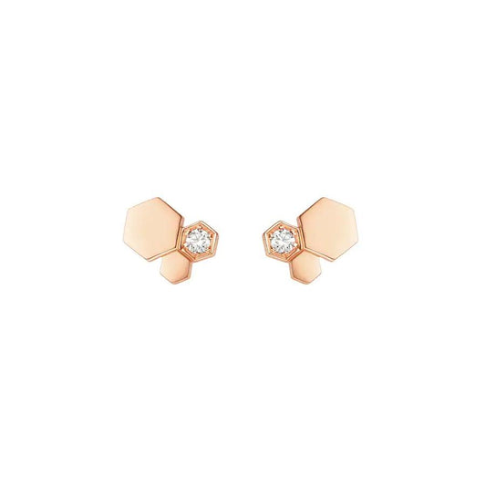 ¡®AuraJewelry¡¯BEE LOVE PINK GOLD DIAMOND EARRINGS