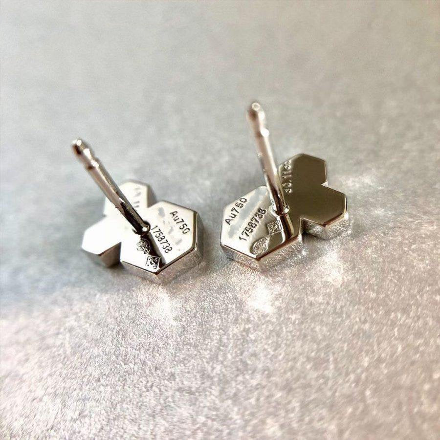 ¡®AuraJewelry¡¯BEE LOVE SILVER DIAMOND EARRINGS