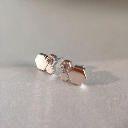 ¡®AuraJewelry¡¯BEE LOVE SILVER DIAMOND EARRINGS