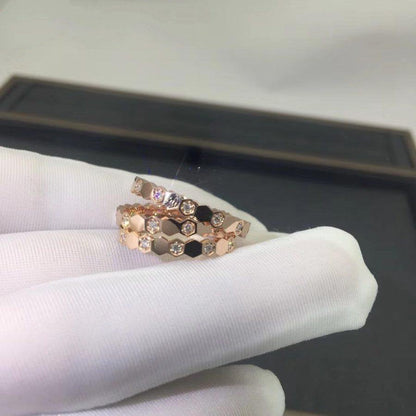 ¡®AuraJewelry¡¯BEE LOVE RING PINK GOLD DIAMOND