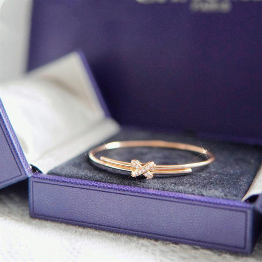 ¡®AuraJewelry¡¯JEUX DE BRACELET PINK GOLD DIAMONDS