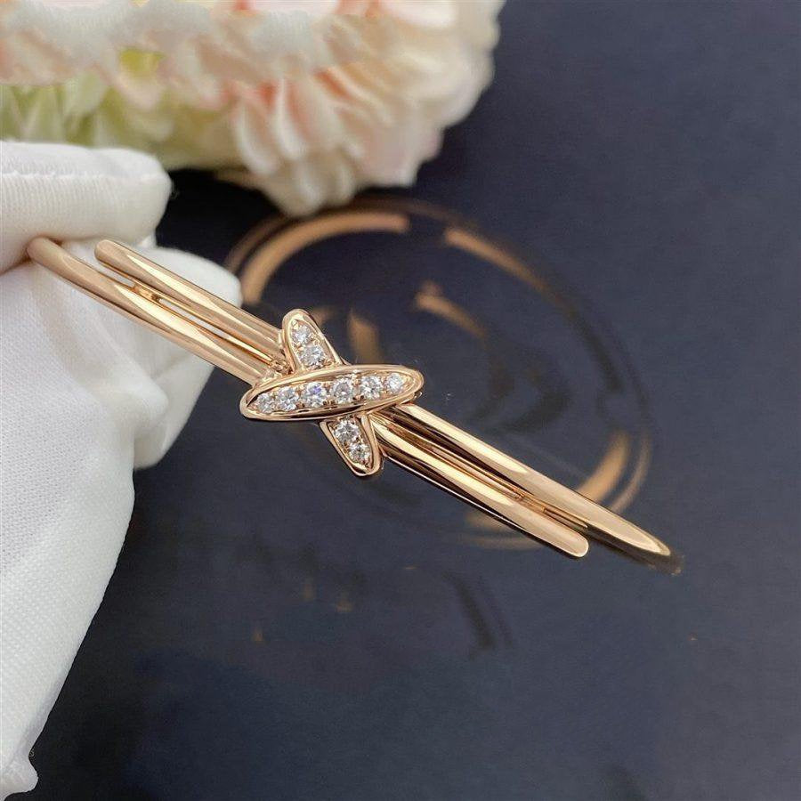 ¡®AuraJewelry¡¯JEUX DE BRACELET PINK GOLD DIAMONDS