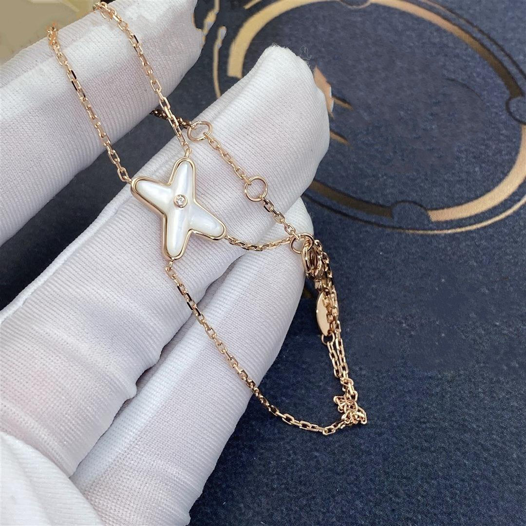 ¡®AuraJewelry¡¯JEUX BRACELET WHITE MOP PINK GOLD 1 DIAMOND