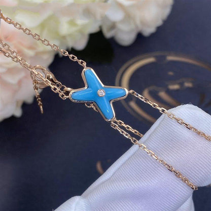 ¡®AuraJewelry¡¯JEUX BRACELET TURQUOISE PINK GOLD 1 DIAMOND