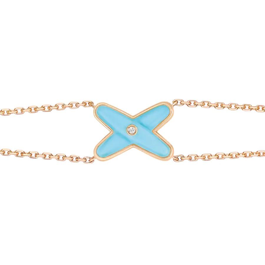 ¡®AuraJewelry¡¯JEUX BRACELET TURQUOISE PINK GOLD 1 DIAMOND