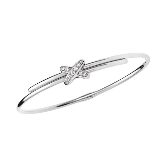 ¡®AuraJewelry¡¯JEUX DE BRACELET SILVER DIAMONDS