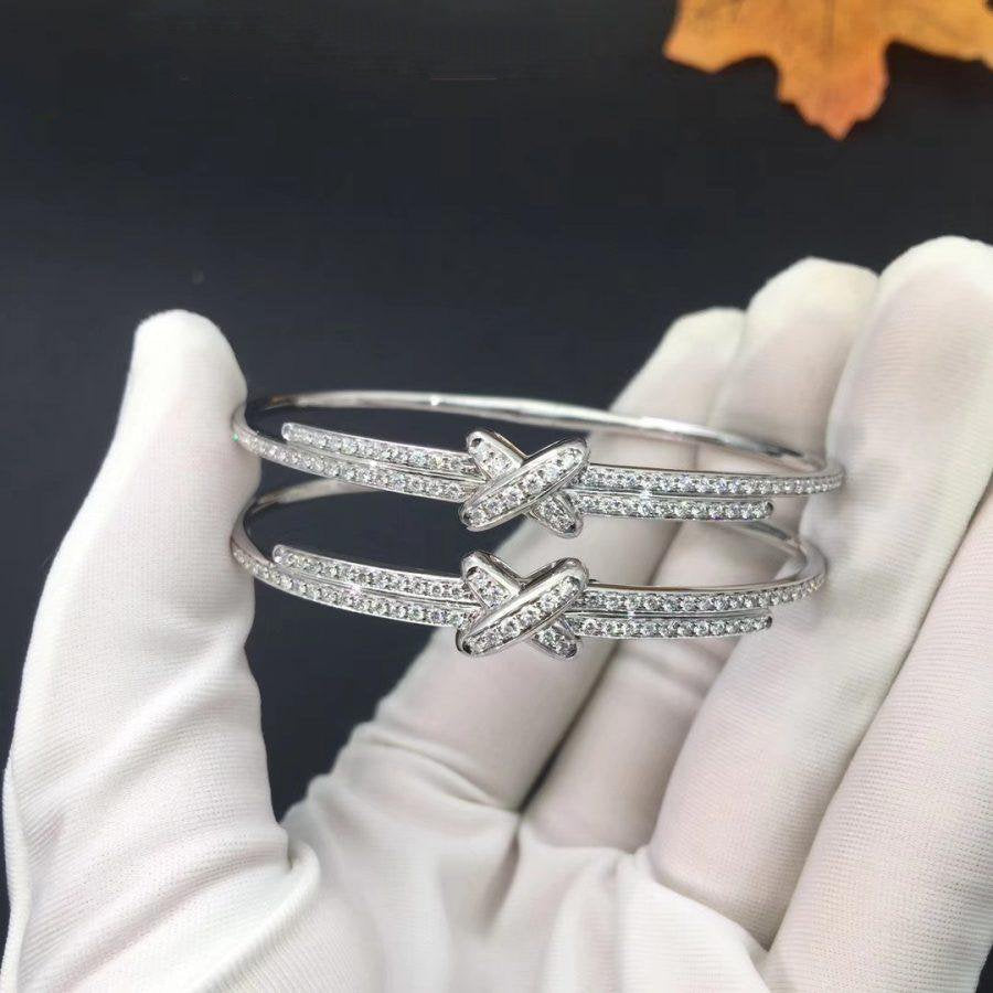 ¡®AuraJewelry¡¯JEUX DE BRACELET DIAMONDS SILVER