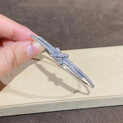 ¡®AuraJewelry¡¯JEUX DE BRACELET DIAMONDS SILVER