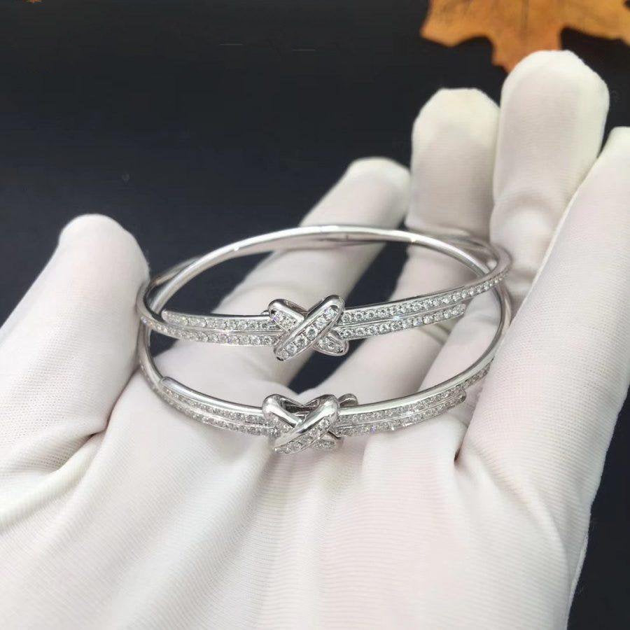 ¡®AuraJewelry¡¯JEUX DE BRACELET DIAMONDS SILVER