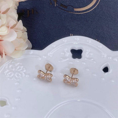 ¡®AuraJewelry¡¯JEUX DE PINK GOLD DIAMOND EARRINGS