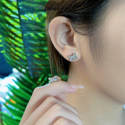 ¡®AuraJewelry¡¯JEUX DE SILVER DIAMOND EARRINGS