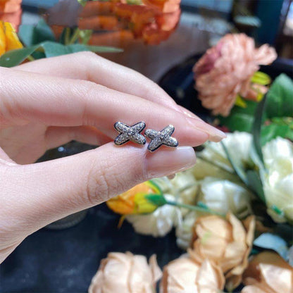 ¡®AuraJewelry¡¯JEUX DE SILVER DIAMOND EARRINGS