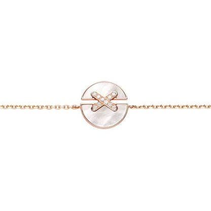 ¡®AuraJewelry¡¯JEUX DE BRACELET MOP PINK GOLD DIAMONDS