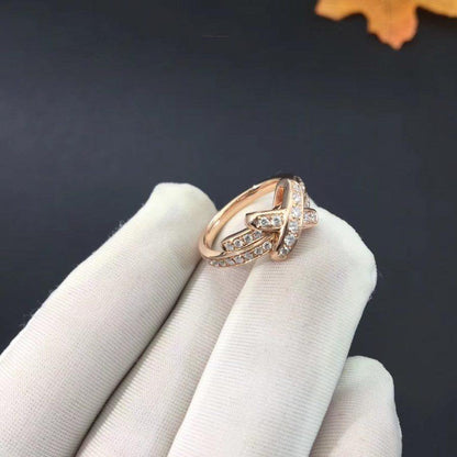 ¡®AuraJewelry¡¯JEUX DE RING PINK GOLD DIAMOND