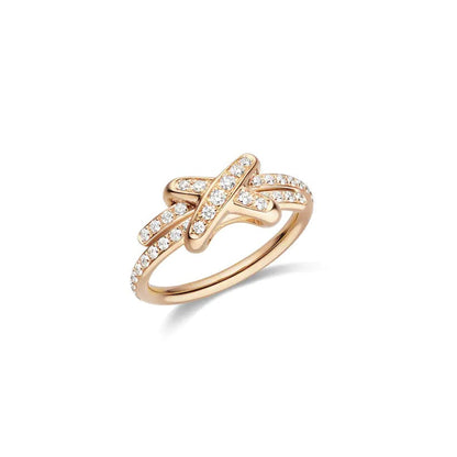 ¡®AuraJewelry¡¯JEUX DE RING PINK GOLD DIAMOND