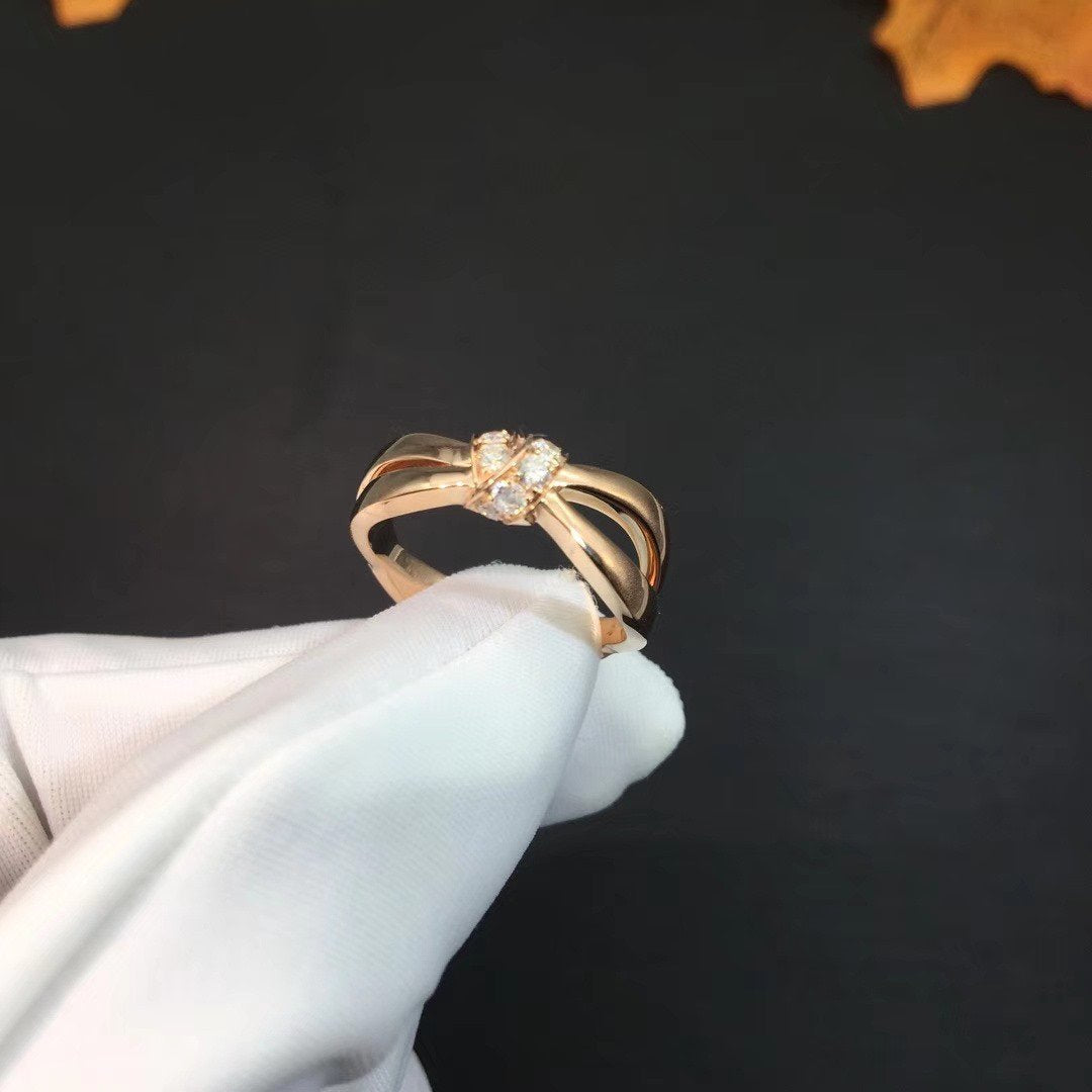 ¡®AuraJewelry¡¯LIENS RING PINK GOLD DIAMOND