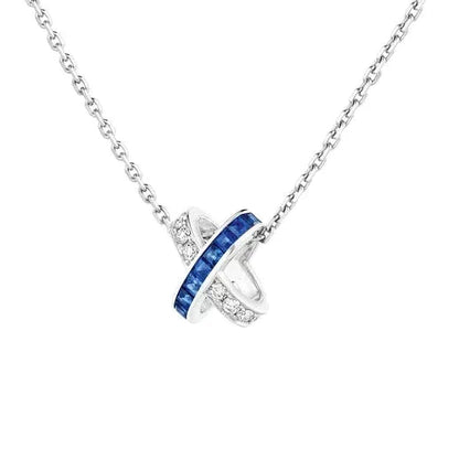 ¡®AuraJewelry¡¯LIENS DIAMOND SILVER NECKLACE