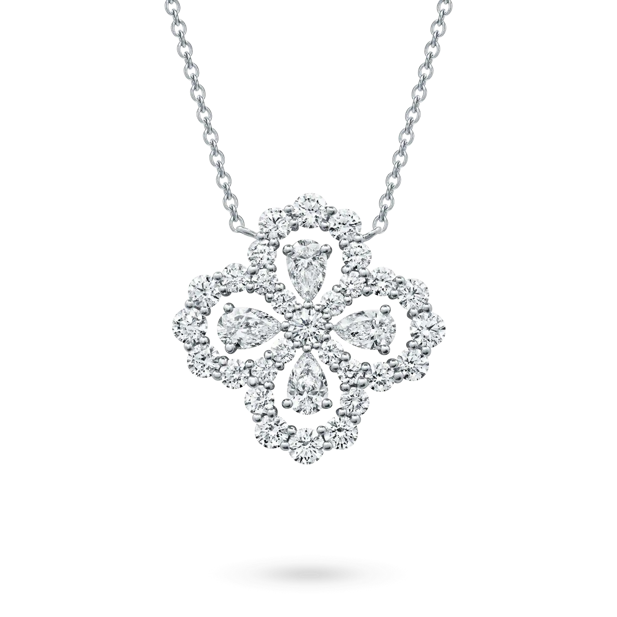 ¡®AuraJewelry¡¯LOOP NECKLACE FULL MOTIF DIAMOND 16MM MULTIPLE COLORS