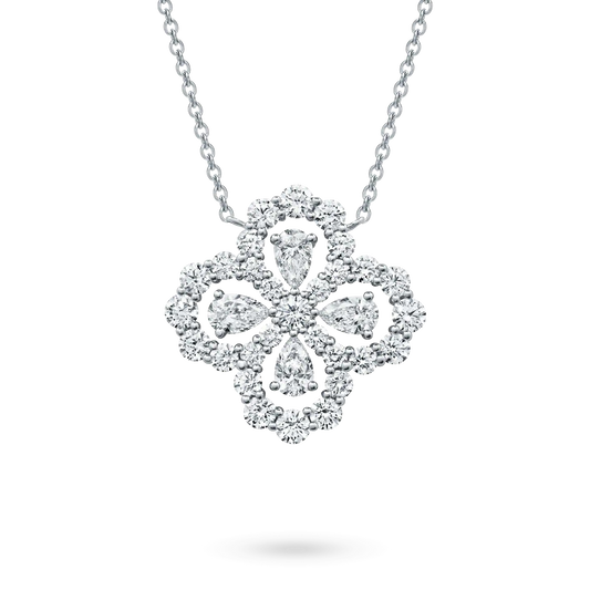 ¡®AuraJewelry¡¯LOOP NECKLACE FULL MOTIF DIAMOND 16MM MULTIPLE COLORS
