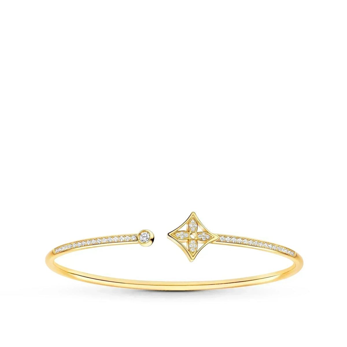 ¡®AuraJewelry¡¯IDYLLE GOLD OPEN BRACELET DIAMOND PAVED