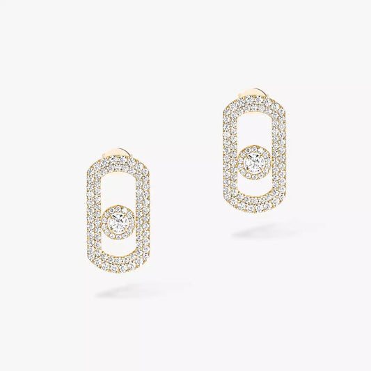 [AuraJewelry]So Move Pave_-Set Diamond Earrings in Silver