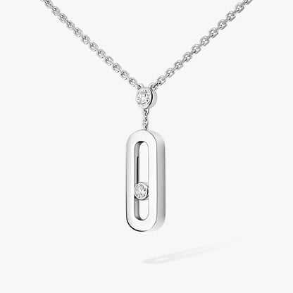 [AuraJewelry] Move Uno Gold Diamond Long Necklace