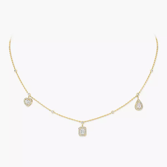 [AuraJewelry]My Twin Diamond Necklace in Silver