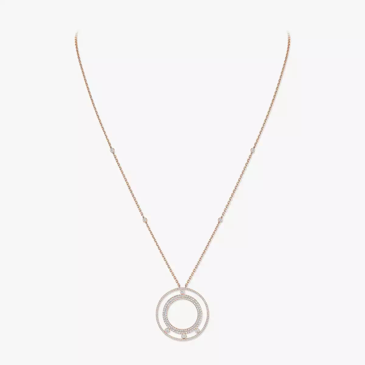 [AuraJewelry]Move Romane Long Pave_-Set Diamond Necklace