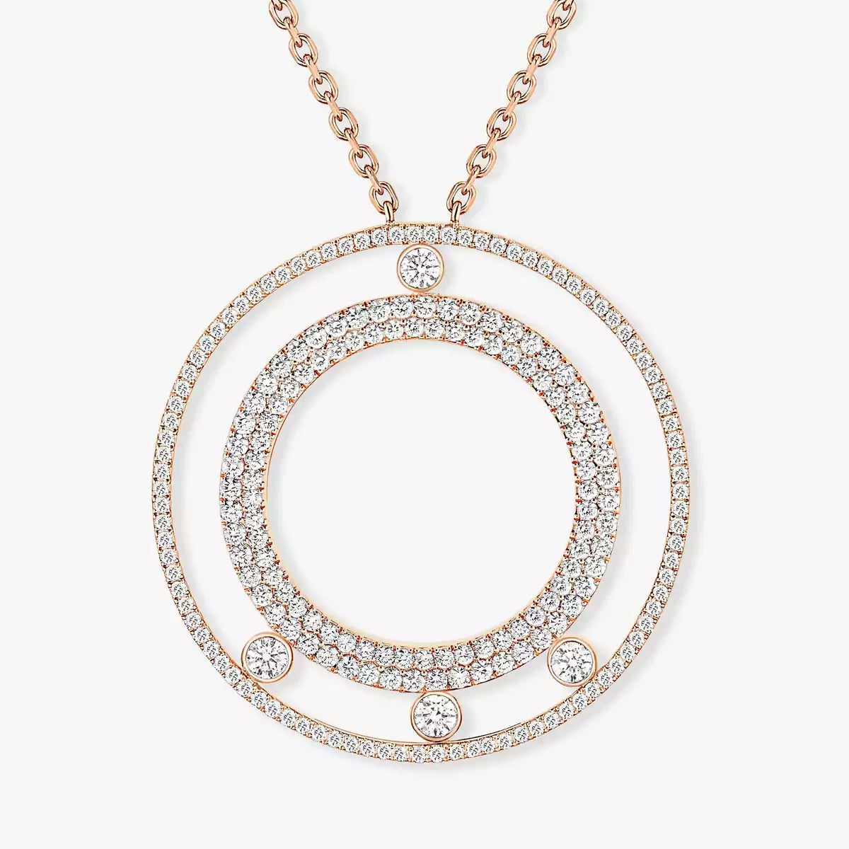 [AuraJewelry]Move Romane Long Pave_-Set Diamond Necklace