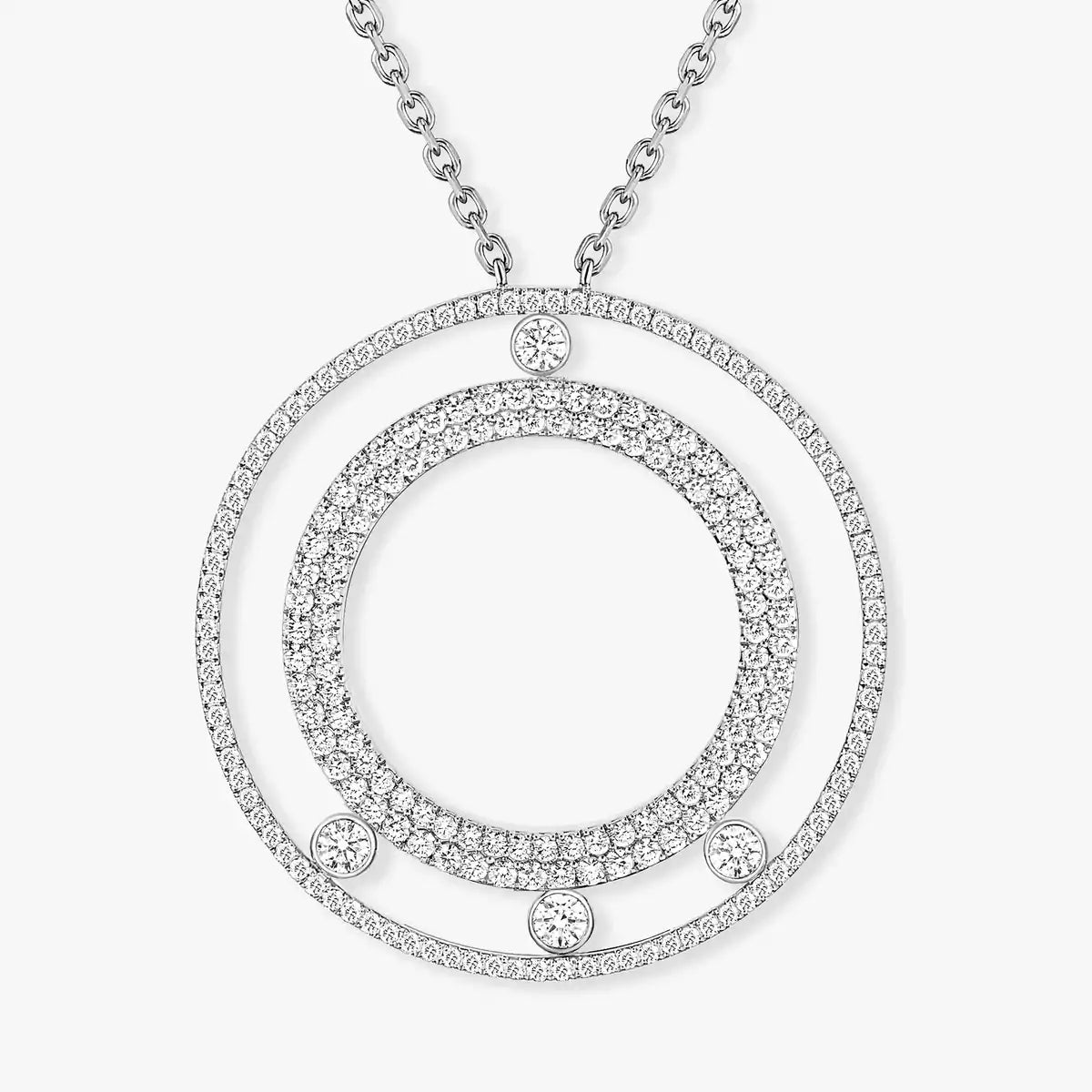 [AuraJewelry]Move Romane Long Pave_-Set Diamond Necklace