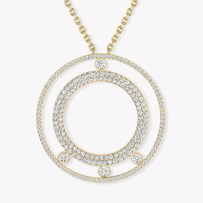 [AuraJewelry]Move Romane Long Pave_-Set Diamond Necklace