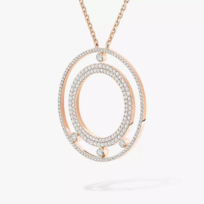 [AuraJewelry]Move Romane Long Pave_-Set Diamond Necklace
