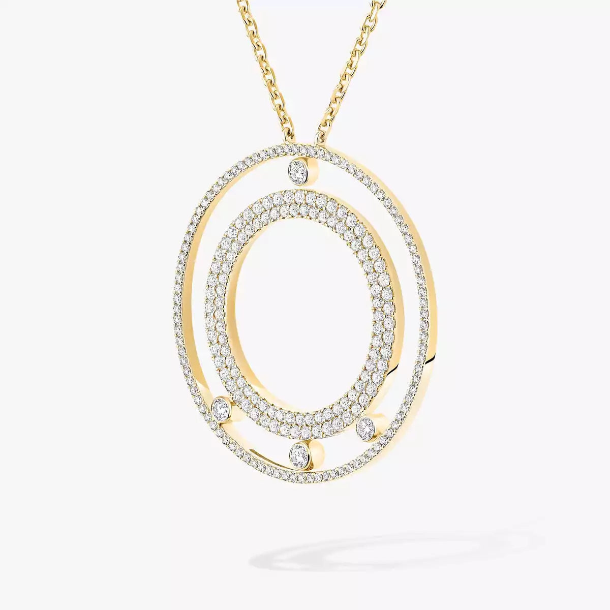 [AuraJewelry]Move Romane Long Pave_-Set Diamond Necklace