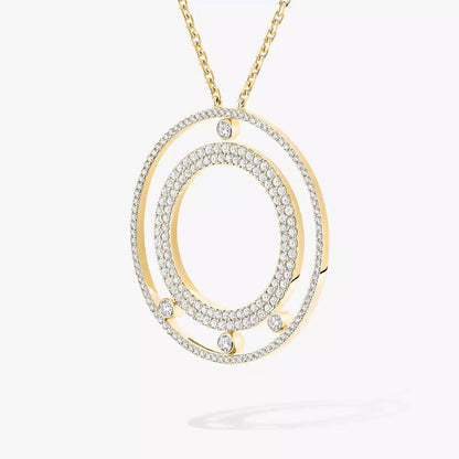 [AuraJewelry]Move Romane Long Pave_-Set Diamond Necklace