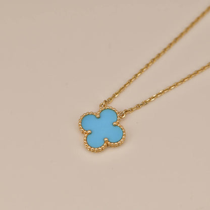 ¡®AuraJewelry¡¯CLOVER 15MM VINTAGE TURQUOISE NECKLACE