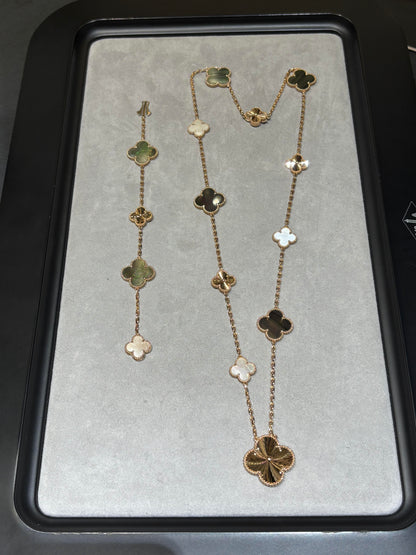 [¡®AuraJewelry¡¯] 25 NEW CLOVER 15 MOTIFS GRAY MOTHER-OF-PEARL