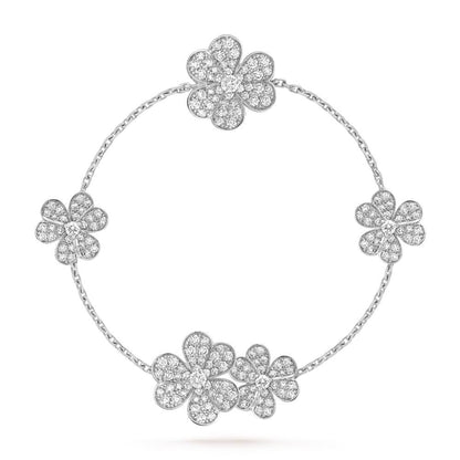 ¡®AuraJewelry¡¯FRIVOLE SILVER 5 FLOWERS BRACELET