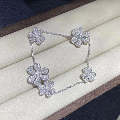 ¡®AuraJewelry¡¯FRIVOLE SILVER 5 FLOWERS BRACELET
