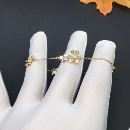 ¡®AuraJewelry¡¯FRIVOLE GOLD 5 FLOWERS BRACELET