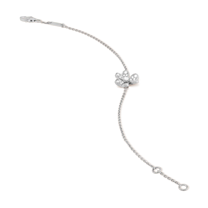 ¡®AuraJewelry¡¯FRIVOLE SILVER FLOWER DIAMOND BRACELET