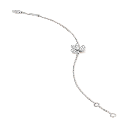 ¡®AuraJewelry¡¯FRIVOLE SILVER FLOWER DIAMOND BRACELET