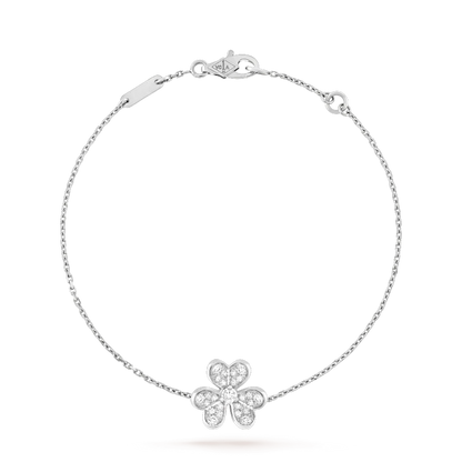 ¡®AuraJewelry¡¯FRIVOLE SILVER FLOWER DIAMOND BRACELET