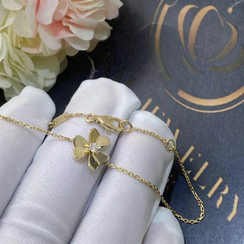 ¡®AuraJewelry¡¯FRIVOLE GOLD FLOWER PINK MALACHITE BRACELET