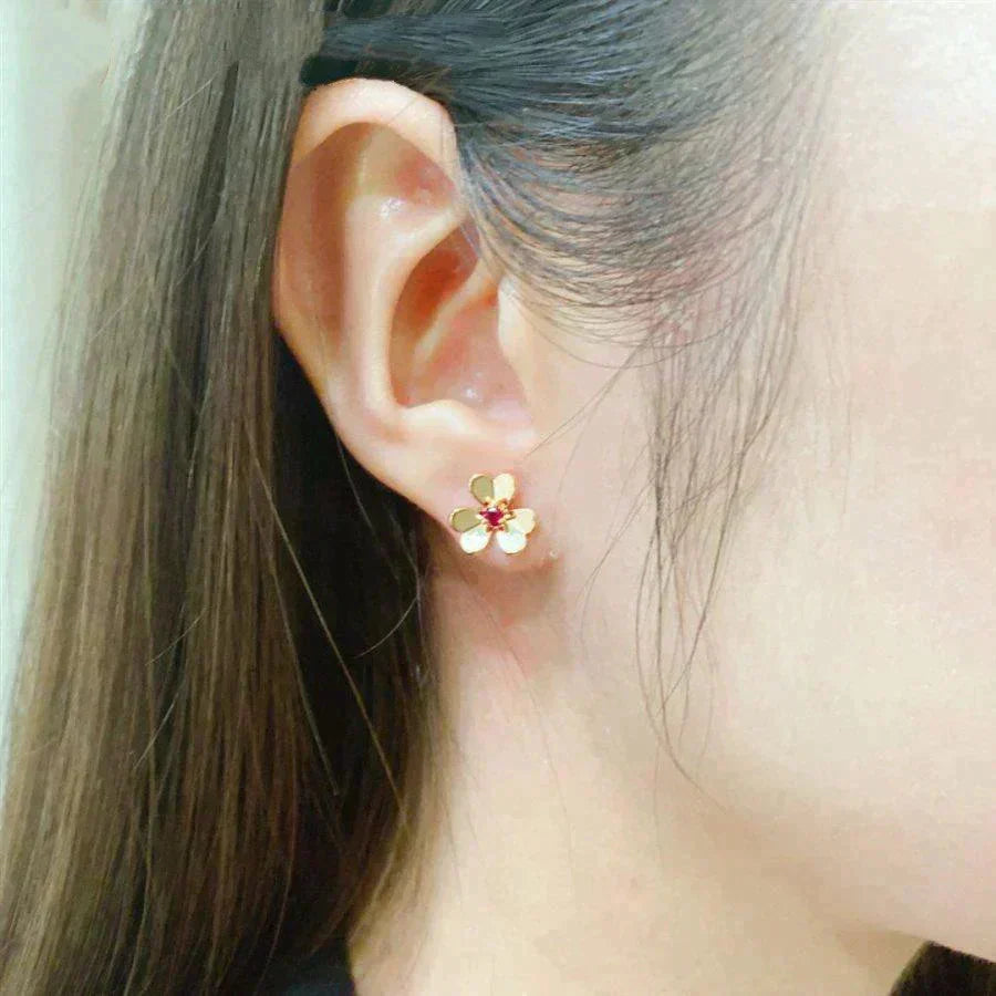 ¡®AuraJewelry¡¯FRIVOLE  FLOWER PINK EARRINGS